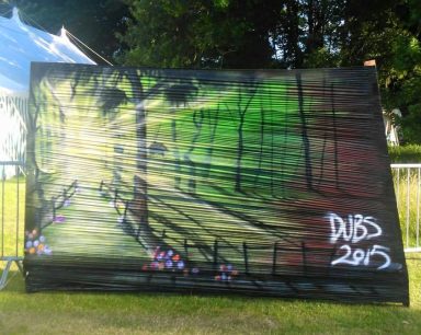 Shrink-wrap spray painting